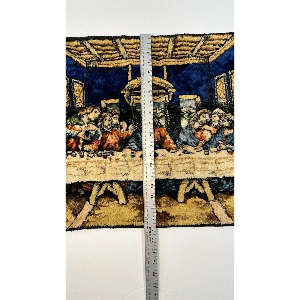 The Last‎ Supper by Leonardo Da Vinci Plush Tapestry Textile Wall Art Rug